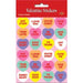 Large Candy Heart Stickers, 4 Sheets