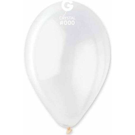 Gemar 12-Inch Crystal Clear #000 Latex Balloons, 50 Count