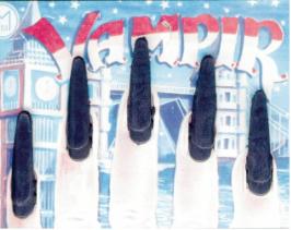 Black Vampire Costume Fingernails