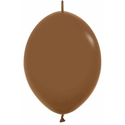 Sempertex Coffee 12" Link-O-Loon Latex Balloons, 25 Count