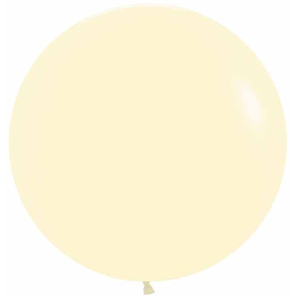 Pastel Matte Yellow 24-Inch Latex Balloons, 10 Pack