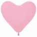 Sempertex Pink 12 Inch Heart Latex Balloons, 50 Pack