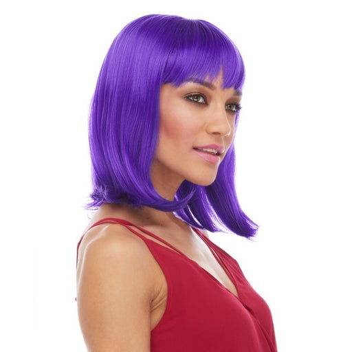 Purple Doll Costume Wig