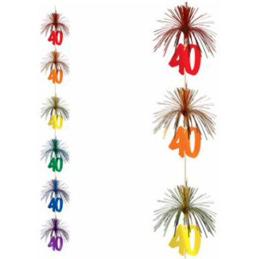 Dynamic 40 Firework Stringer Vibrant Party Accessory for Festive Ambiance (3/Pk)