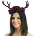 Antlers Headband with Flowers