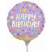 Ice Cream Party Happy Birthday 9" Round Foil Balloon
