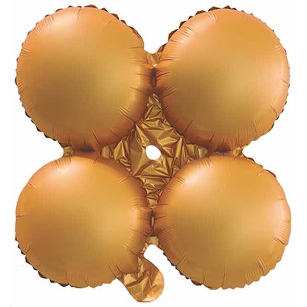 12-Inch Matte Orange Quad Arch Foil Balloon