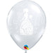 Elegant Bridal Shower 11-Inch Latex Balloons, 50 Count