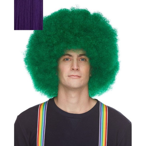 Purple Afro Costume Wig