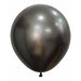 Sempertex 18" Silk Midnight Grey Latex Balloons, 25 Pack
