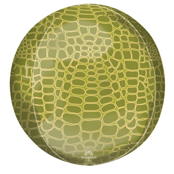 Alligator Animalz Orbz Foil Balloon, 16 Inch