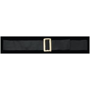 Adult Vinyl Santa Belt with Gold-Tone Slide Buckle