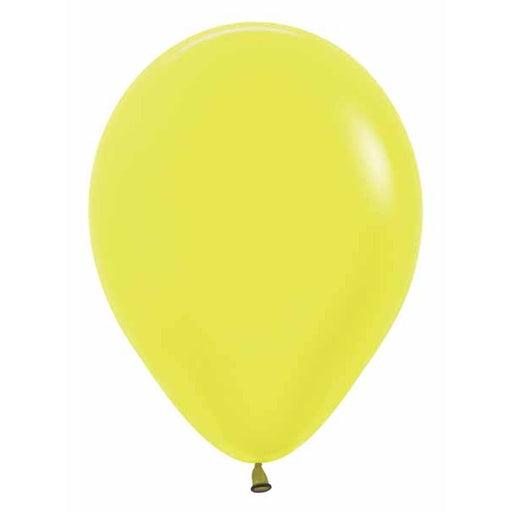 Sempertex Neon Yellow 11" Latex Balloons, 50 Pack