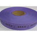 ROLL TICKETS 2000 BEER PURPLE