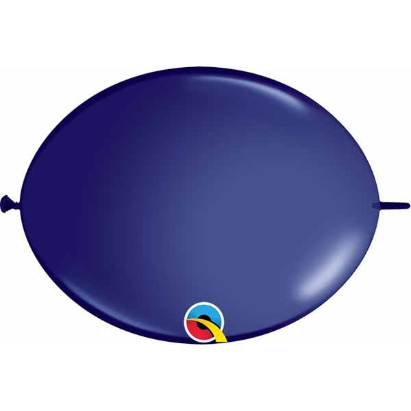Qualatex Navy 12-Inch QuickLink Latex Balloons, 50 Count