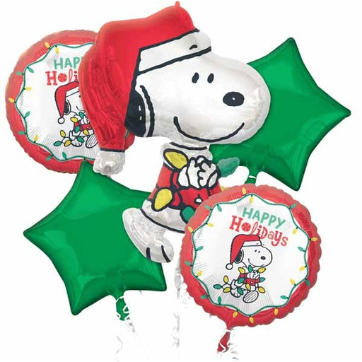 Peanuts Happy Holidays Foil Balloon Bouquet