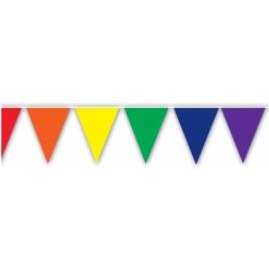 PENNANT BANNER 12' RAINBOW 1/PKG