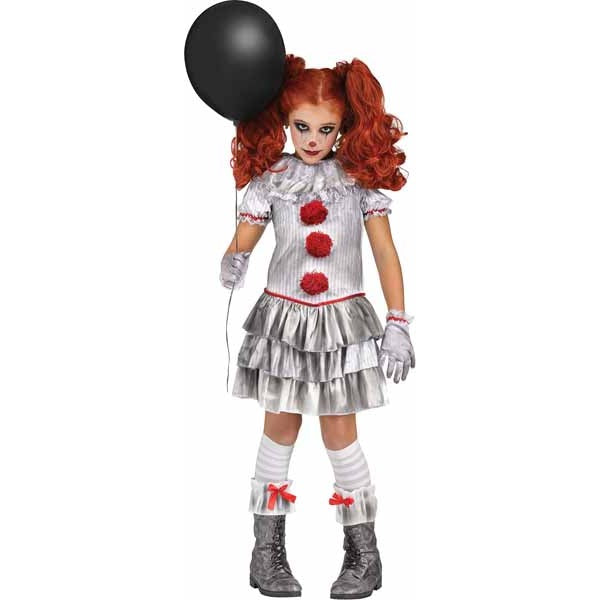 Carnevil Clown Girls' Costume, XL (14-16)