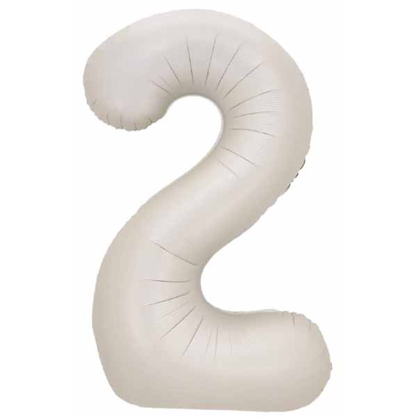 DecoChamp 34 Inch Latte Number 2 Balloon