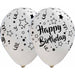 Happy Birthday All-Over Print Latex Balloons, 50 Count