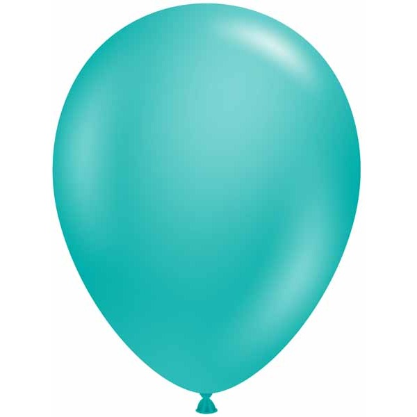 TUFTEX 11-Inch Teal Latex Balloons, 12 Count