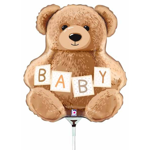 Baby Teddy Bear 14-Inch Mini Shape Foil Balloon