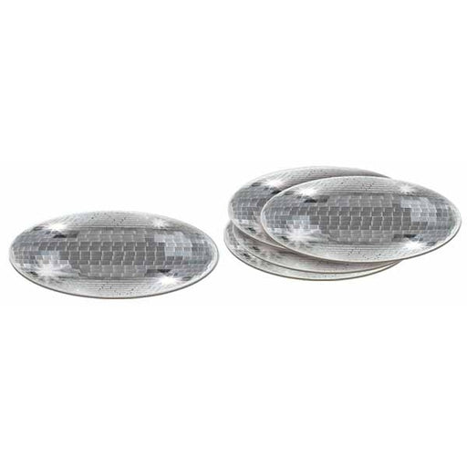 DISCO BALL COASTERS 3.25" 8/PK