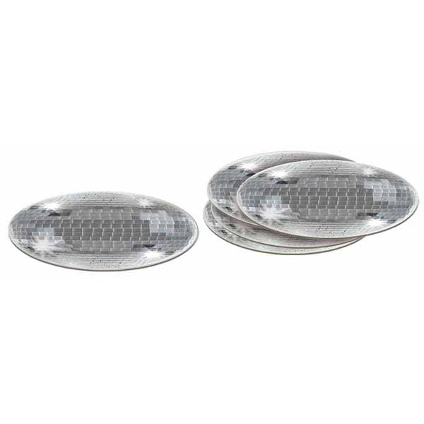 DISCO BALL COASTERS 3.25" 8/PK