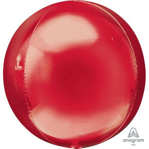 Anagram Red Orbz XL 16-Inch Spherical Foil Balloon