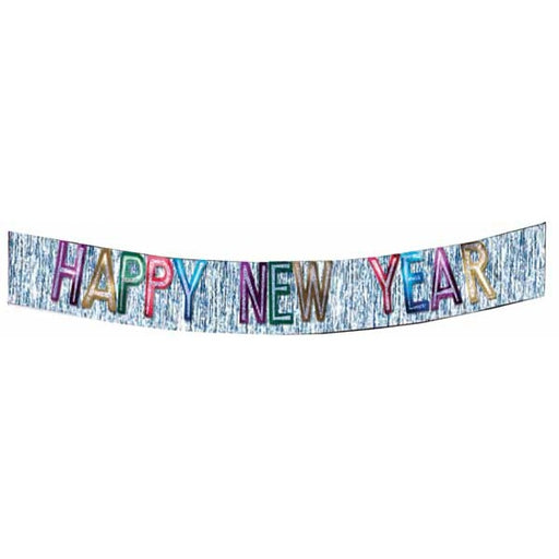 Multicolor Happy New Year Fringe Banner, 9 ft
