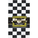 Black Check Plastic Table Cover, 54 x 108 Inches