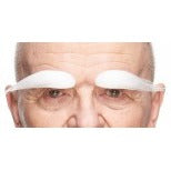 White Costume Eyebrows, 10 cm x 3 cm