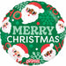 18-Inch Happy Santa Ho Ho Christmas Foil Balloon