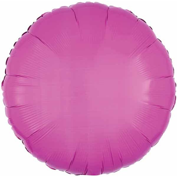 Anagram 18-Inch Bubble Gum Pink Round Foil Balloon