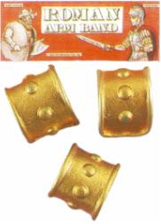 Gold Roman Costume Armbands, Set of 2
