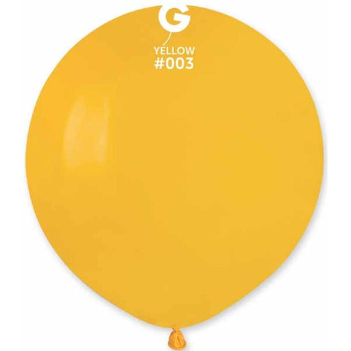 Gemar 19-Inch Dark Yellow #003 Latex Balloons, 25 Count