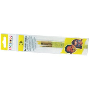 Snazaroo Green Starter Face Paint Brush Set, 3 Piece