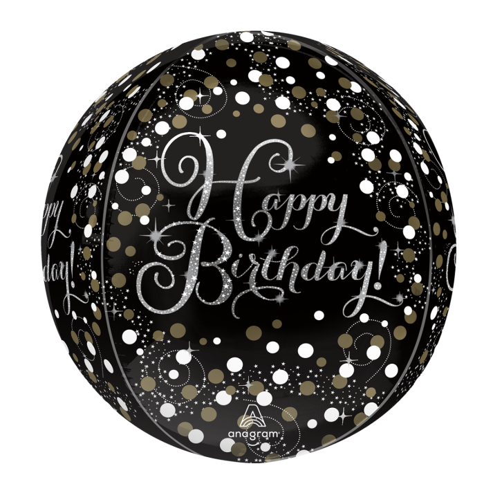 Sparkling Sweet 16: Happy Birthday Orbz Balloon