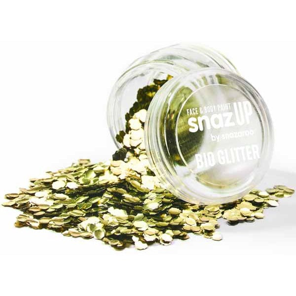 Snazaroo Chunky Gold Bio Glitter, 3 g