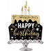 Happy Birthday Surprise Cake 29-Inch Foil Balloon