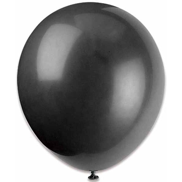 Trico 5-Inch Black Latex Balloons, 100 Count