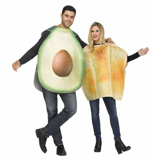 Déguisement adulte avocat et pain grillé