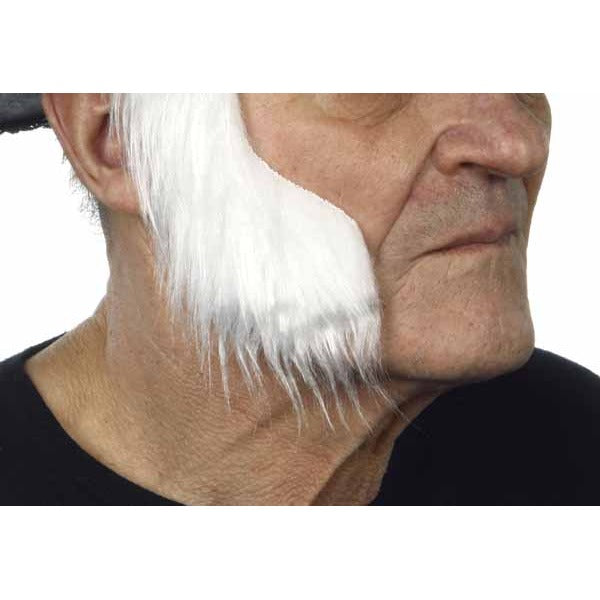 Pure White Costume Sideburns