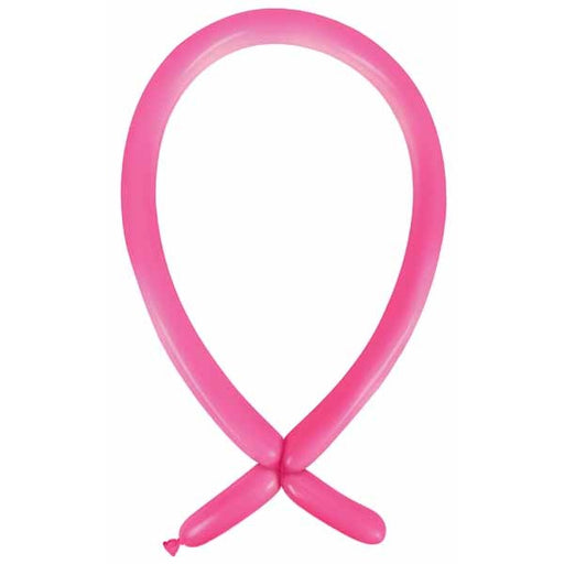 Anagram Hot Pink 160 Latex Modelling Balloons, 100 Count