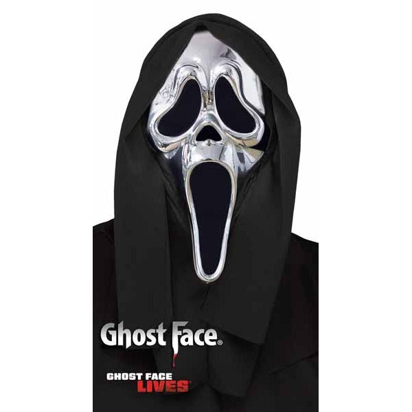 Ghostface Chrome Adult Mask