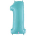 Megaloon Pastel Blue Number 1 Balloon