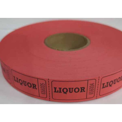 ROLL TICKETS 2000 LIQUOR RED