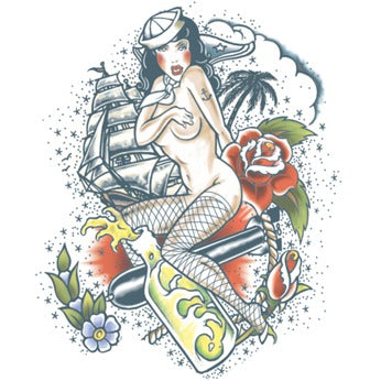Tinsley Transfers Extra Large Sailor Tattoo FX