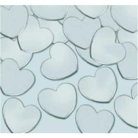 Fanci Fetti Silver Hearts Confetti, 1 oz