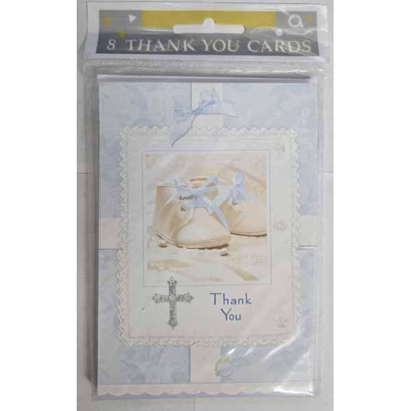 Tiny Blessings Blue Thank You Cards, 8 Pack